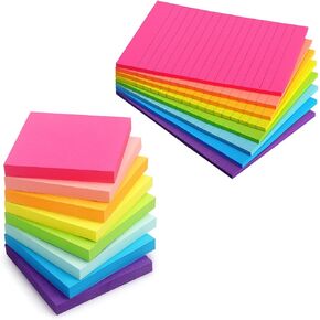 Eastern Wolf 3x3 inch Sticky Notes 8 Pads and 4x6 inch Sticky Notes 8 Pads
