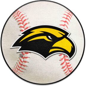 FANMATS 3734 University of Southern Mississippi All-Star Mat | Black | 33.75"x42.5" | Eagle Head Primary Logo