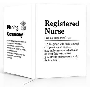 XQlzy Funny Purnged Nurse White Hardcover Journal Notebook ، دفتر ممرضة مسجلة ممرضة ، هدايا تقدير الممرض