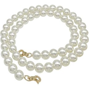 100cm DIY Round Imitated Pearl Bead Short Handle Replacement Chain Strap Handbag Chains Accessories Purse Straps Shoulder with Metal Buckles