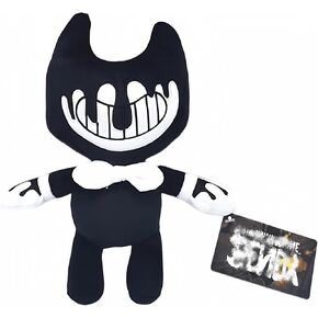 Bendy Plush Toys Doll 11.8' Cute Game Horror Bendy Plush Soft Stuffed Animals Toys for Kids Children and Game Fans (White)