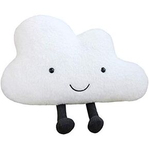 JOSON Cloud Shape Plush Toy, Funny Smiling Cloud Plush Pillow, Suitable for Home Decoration, as a Birthday, for Children (Large)