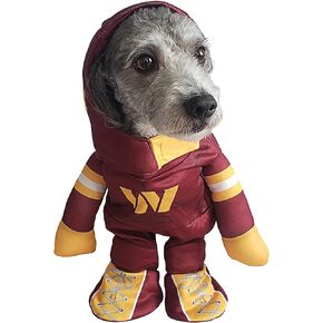 NFL Washington Commanders Officially Licensed Running Dog Costume by MODERN HERO Includes 2 pc Set - Bodysuit and Hat, Size L