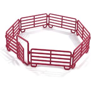 Big Country Toys Four Sixes Ranch Ranch من 7 قطع مجموعة Corral Fence ، 6666 Ranch ، 1:20 Toys Farm Toys for Boys and Girls