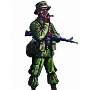 Plastic Figures Mars Figures 32006-1/32 US Infantry, Vietnam War, Scale Plastic Model kit