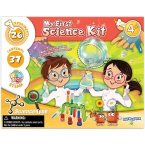 Science4you - أول مجموعة علمية لي - 26 تجربة لتقديم الأطفال للعلوم - المرح ، النشاط التعليمي للأطفال الذين تتراوح أعمارهم بين 4+