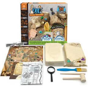 Artskills Epic Lab Hidden Hidden Treasures Kit - Dig Up 20 Artifacts & Gemstones Science Kit for Kids For Boys and Girls