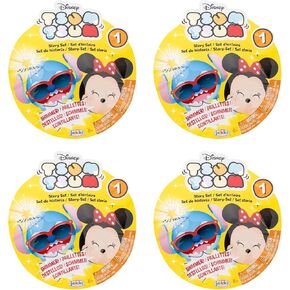 تتضمن مجموعة قصة ديزني Tsum Tsum Tsum Friends Mini في عبوات أعمى 4 أكياس عمياء لفتحها من الموجة رقم 1