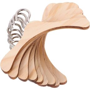 Doll Clothes Hanger Doll House Hangers 10pcs Wooden Dolls Clothes Hanger, Mini Doll Hanger Doll Dress Outfit Holders Dollhouse Wardrobe Accessories (4.5cm)