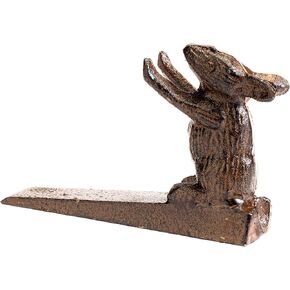Giftcraft Basil Cast Iron Mouse Door Stoppers, Vintage Home Decor Metal Mouse Door Stoppers for Under The Door. Heavy Duty Door Stops