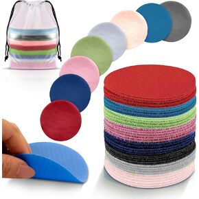 50pcs 5inch Sit Sits لأنشطة الفصل الدراسي-علامات النقطة بالألوان النظيفة ، ونقاط الأرضية ، وبقع السجاد للفصول الدراسية ، والبقع غير المنقولة ل PE ، والرقص ، ومرحلة ما قبل المدرسة (ألوان نابضة بالحياة)