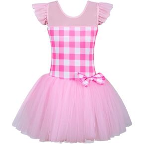 ZNYUNE Toddler Girls Full Skirted Leotard Tulle Ballet Dance Tutu Dress for 3-8 Years