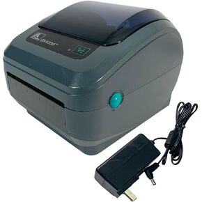 Zebra GK420d Direct Thermal Barcode Printer USB LAN GK42-200210-000 with Adapter (Renewed)