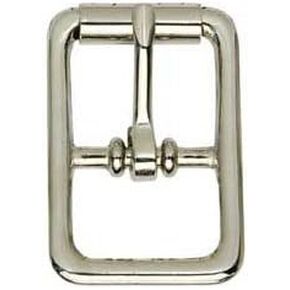 Tandy Leather Center Bar Bar Bucle 3/4 "(19 مم) لوحة النيكل 1511-10