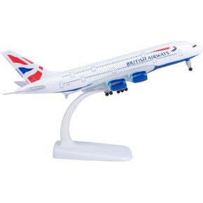 1: 300 نموذج النموذج الطراز البريطاني A380 طائرة طائرة Diecast Airplane للهدية وجمع