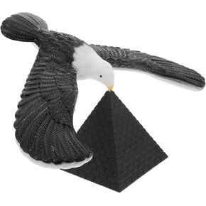 Alipis Balance Eagle Toys Balance Bird Gravity Bird with Pyramid ، Plastic Desktop Eagle Model