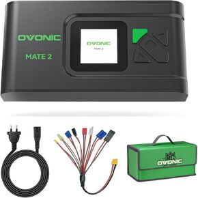 Ovonic Mate2 Lipo Balance Charger ، AC 200W 12A شاحن بطارية RC الذكي لـ LIPO/LI-ION/LIHV/LIFE (2-6S) و NIMH (4-15S) ، Black