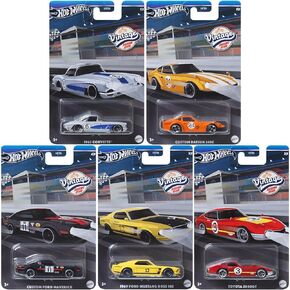 Hot Wheels 2024 Vintage Racing Club مجموعة من 5 مركبات Diecast من حزمة إطلاق HRT81-956B