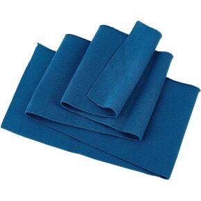 BENECREAT Prussian Blue Ribbing Fabric, 39x6 Inch Stretch Fine Ribbing Knit Fabric, Collar Cuffs Trim Material for Sportswear, Baseball Jerseys, Hoodies, Sweatpants, Sweatshirts