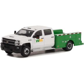 Greenlight 46100-C Series Dially Drivers Series 10-2018 Chevy Silverado 3500 Dially Service Bed-Management Management 1:64 Scale Diecast