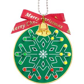 طقم التدريبات الممارسة لحام DIY Christmas Tree Decoration طقم اللحام ، شكل ندفة الثلج ، أضاءة وميض خضراء وصفراء ، أدوات مشروع إلكتروني ممتعة للمدرسة والمنزل التعلم