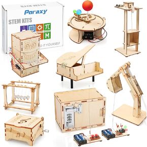 9 في 1 مجموعات علوم STEM للأطفال من 8 إلى 10-12 ، ألعاب للأعمار من 8 إلى 13 عامًا ، والهدايا لـ 8 9 10 11 12 13 13 عامًا من الأولاد والبنات ، ومجموعات بناء الحرف الروبوت ، ومشاريع تجارب الهندسة التعليمية