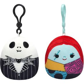Squishmallows Original 3.5in Disney Jack Skellington and Sally Clip 2-Pack-Jazwares Plush الرسمية in Kuwait
