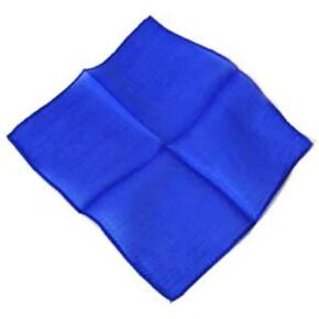 Magic Makers Professional Grade 6 Inch Magician's Silk - Blue Magic Performance Six Inch Scarf