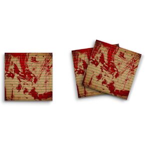 Butler in the Home Sticky Notes 3 Pack 3 "X3" 50 ورقة عدد الصفائح لكل وسادة ، رعب الدم الملخيل مخيف ، ومذكرة مضحكة لطيفة منصات قرطاسية الصحف ورقة مخطط
