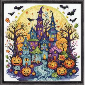 Spooky Village Counted Cross Stitch Kit
