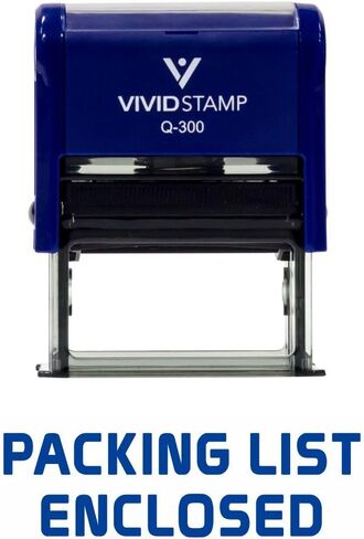 Packing List Enclosed Self Inking Rubber Stamp (Red Ink) - X-Large in Saudi Arabia