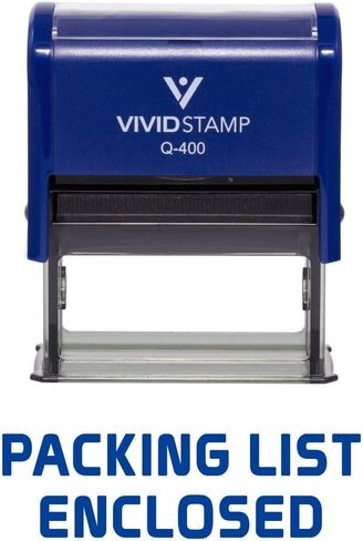 Packing List Enclosed Self Inking Rubber Stamp (Red Ink) - X-Large in Saudi Arabia