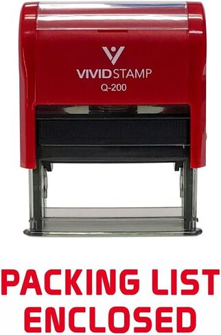Packing List Enclosed Self Inking Rubber Stamp (Red Ink) - X-Large in Saudi Arabia