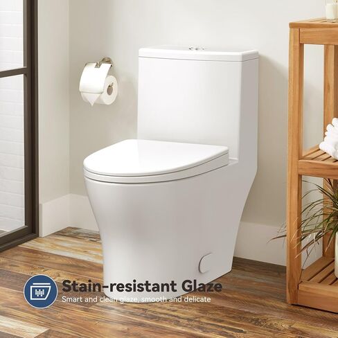 Dual Flush Elongated Standard One Piece Toilet for Bathroom Comfort Height in White in Saudi Arabia