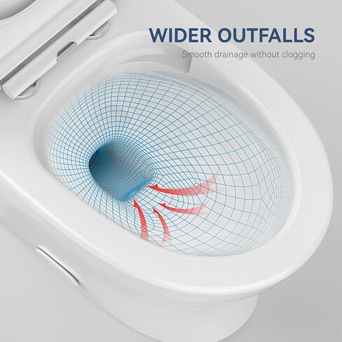 Dual Flush Elongated Standard One Piece Toilet for Bathroom Comfort Height in White in Saudi Arabia