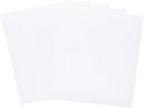 Glitter Cardstock 8.5 x 11 - Printable Shed-Free Sparkly Craft Paper for Scrapbooks, Card Making, DIY Art Projects - 20 Sheets, 280 GSM Heavyweight, Crystal White in Kuwait