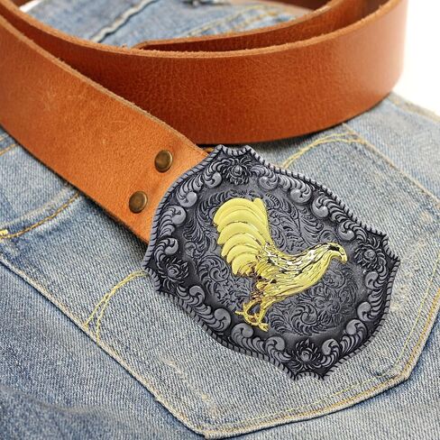 Western Rodeo Belt Buckle Chicken Rooster Cowboy Horse Unisex Fashion Belt Buckle in Kuwait