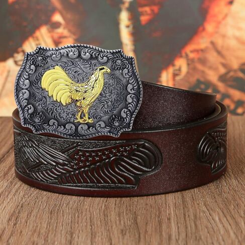 Western Rodeo Belt Buckle Chicken Rooster Cowboy Horse Unisex Fashion Belt Buckle in Kuwait