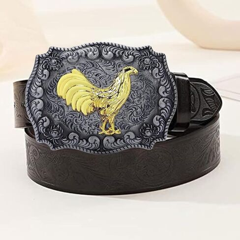Western Rodeo Belt Buckle Chicken Rooster Cowboy Horse Unisex Fashion Belt Buckle in Kuwait