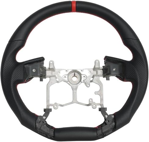 Steering Wheel with Non-Slip Grooves, Piano Black Perforated Leather Grip Steering Wheel Fit For Toyota Land Cruiser Prado 2010-2017/Tundra 2014-2020/Tacoma 2012-2019/4Runner 2010-2020 in Kuwait