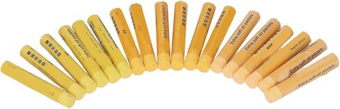 18Pcs Yellow Series Oil Pastels, Easy Blending Vibrant Color Shading Oil Crayons for Artists Students Kids Drawing Sketching and Painting in Saudi Arabia