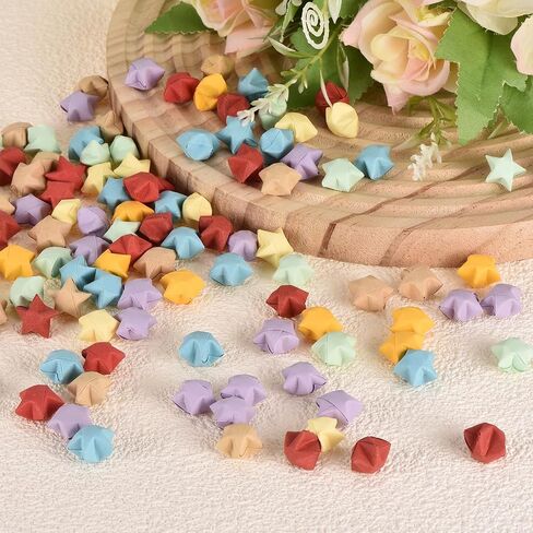 meccanixity 136pcs اوريغامي لوكيل النجوم الورقية متمنية النجمة الأسود لأفضل رغبة حفل زفاف عيد الميلاد عيد الحب فتاة الأصدقاء الهدية in Saudi Arabia