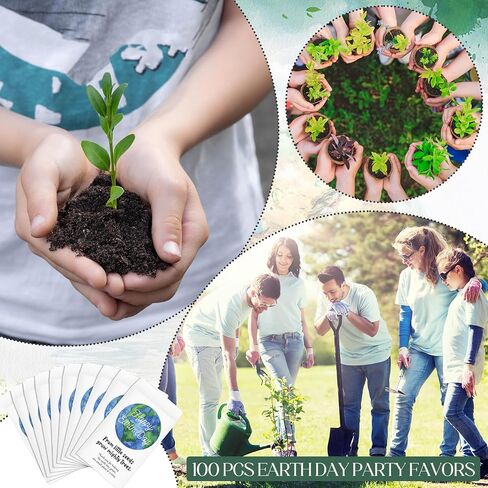 Spakon 50 Pcs Earth Day Party Favors Earth Day Self Adhesive Kraft Seed Envelopes Small Parts Envelopes Wildflower Seeds Packets White Paper Seed Storage Seed Organizer for Earth Day (No Seeds) in Saudi Arabia