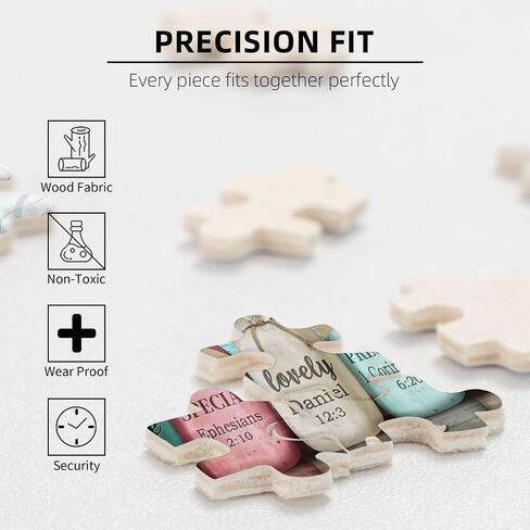 Christian Puzzles 500 Pieces Religious Bible Verses Jigsaw Puzzles for Adults God Says You are Puzzle Inspirational Challenging Wooden Puzzle for Family Unzip Game in Kuwait