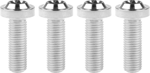 Titanium M10 10 15 20 25 30 35 40 45 50 55 60 mm Torx Head Bolt Screw Pack of 4 (M10x10mm Pitch 1.25mm, Black) in Kuwait