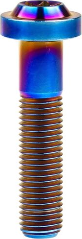 Titanium M10 10 15 20 25 30 35 40 45 50 55 60 mm Torx Head Bolt Screw Pack of 4 (M10x10mm Pitch 1.25mm, Black) in Kuwait