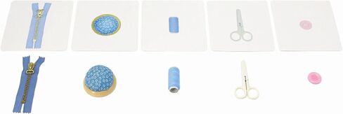 Montessori Language Materials Objects with Identical Cards Matching Game Minitures Flash Cards Cleaning Tools Hair Accessories Sewing Items (Hair Accessories) in Saudi Arabia