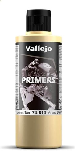 Vallejo - Surface Primer Color | Desert Tan Acrylic Primer 200 ml (6.76 fl.oz.) | Matte Finish and Fast Drying | Perfect for Airbrushing and Great Adhesion to Figurines and Scale Models in Saudi Arabia