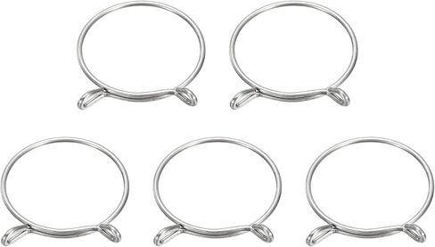 مقاطع خرطوم خط الوقود Uxcell ، 5pcs 75mm ID 81mm كحد أقصى. ID 304 أنابيب الماء أنابيب الماء أنابيب الماء أنابيب الماء المشابك لخراطيم لركوب الدراجات النارية ATV ، الفضة in Kuwait