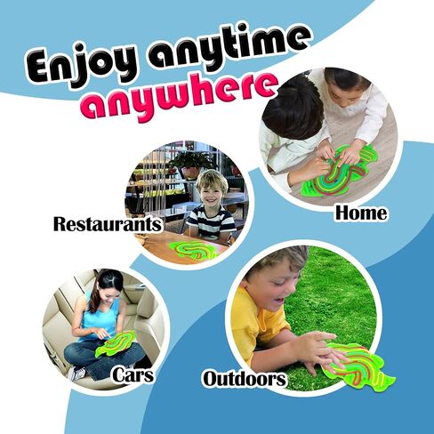 Silicone Sensory Activity Board, Fidget Board, Small, Green, Fish, All Ages, 18 ropes (red, yellow, blue), storage bag in Saudi Arabia